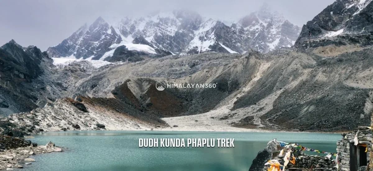 The Dudh Kunda trail in Solukhumbu below Numbur Himal