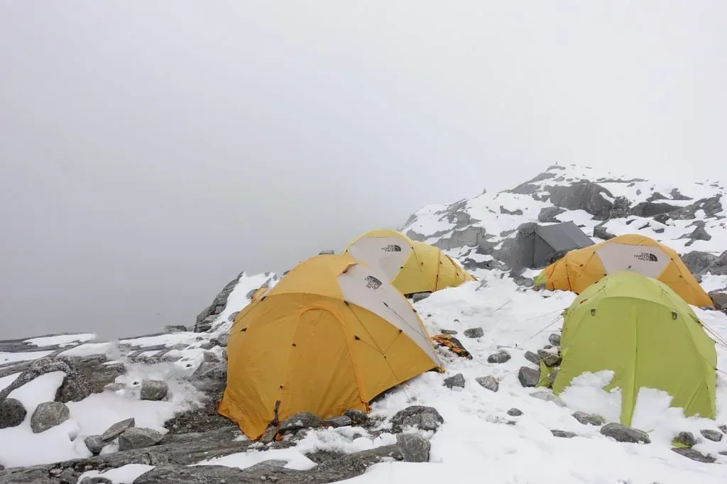 Camping during Climbing Lobuche