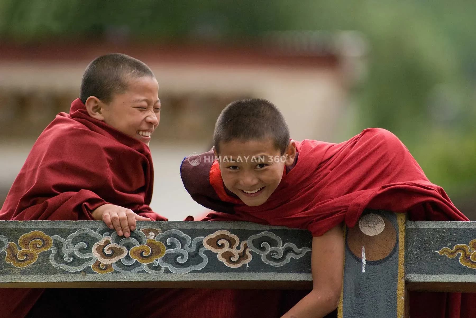 Student monks in Bhutan
