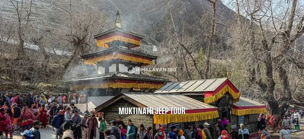 Devotees worshipping in Muktinath