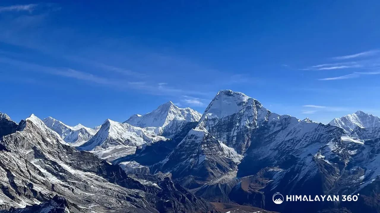 Beutiful Mera Peak View during Clear weather