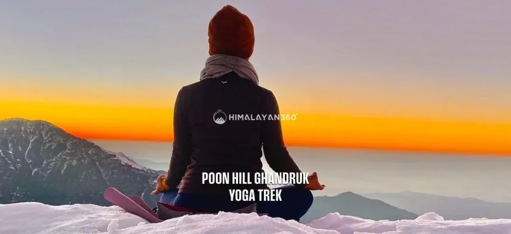 Morning surya namaskar yoga session in Poon hill ghandruk yoga route