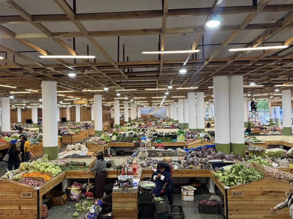 farmers market in thimphu